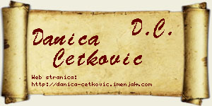 Danica Ćetković vizit kartica